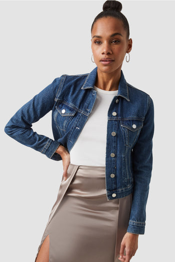 Macee Micro Western Denim Jacket