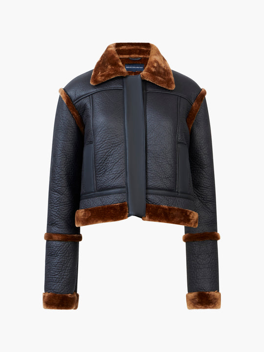 Belen Faux Fur Crop Jacket