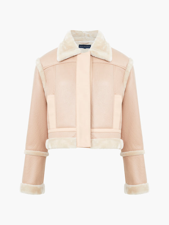 Belen Faux Fur Crop Jacket
