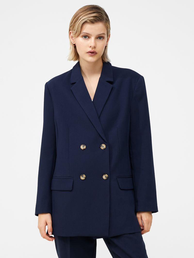 Navy blue womens deals blazer uk