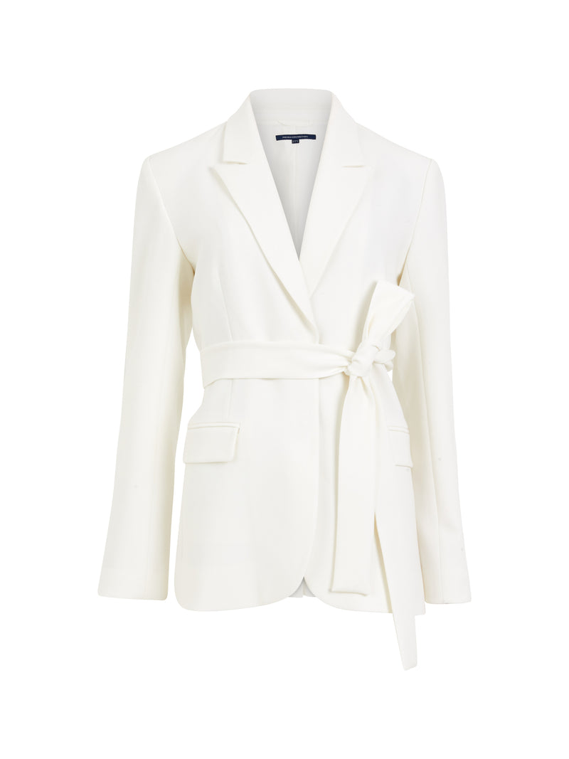 Whisper Belted Blazer Summer White | French Connection UK