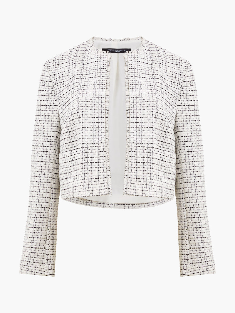 Effie Boucle Collarless Blazer