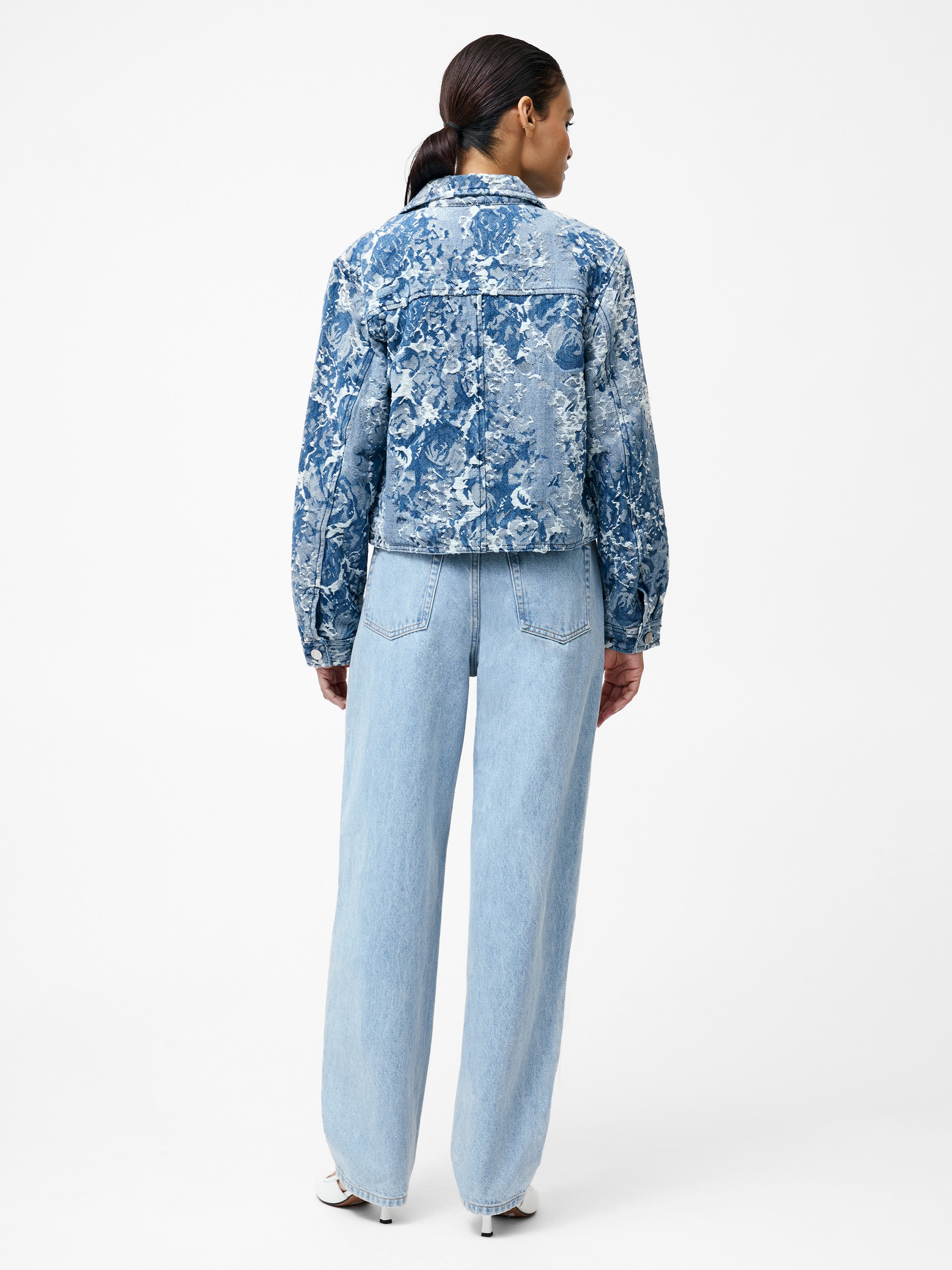 Charlotte Denim Jacquard Jacket