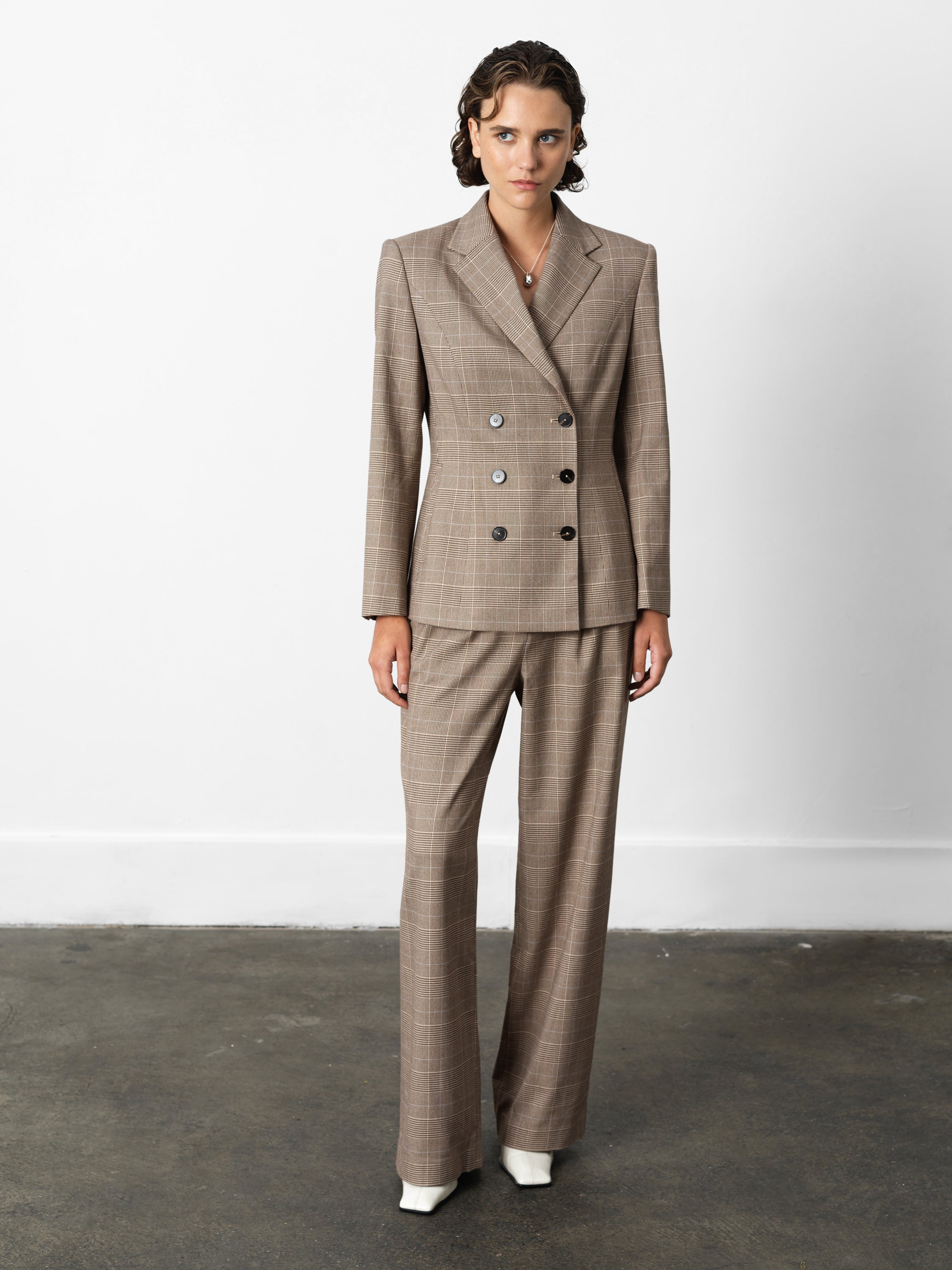 Chester Check Cinched Blazer