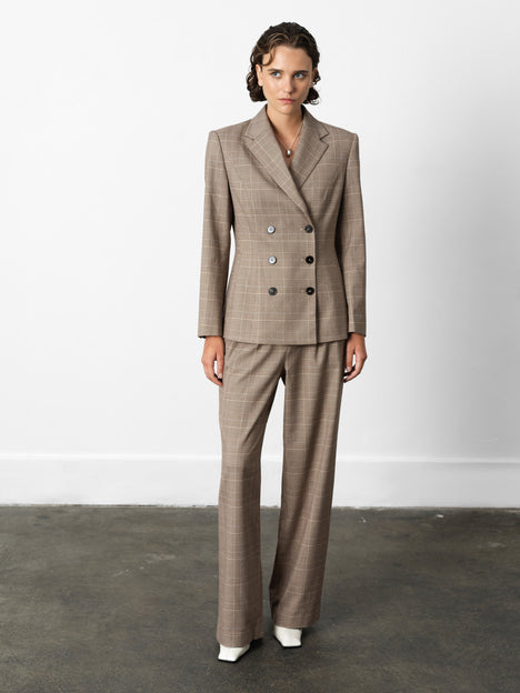 Chester Check Cinched Blazer