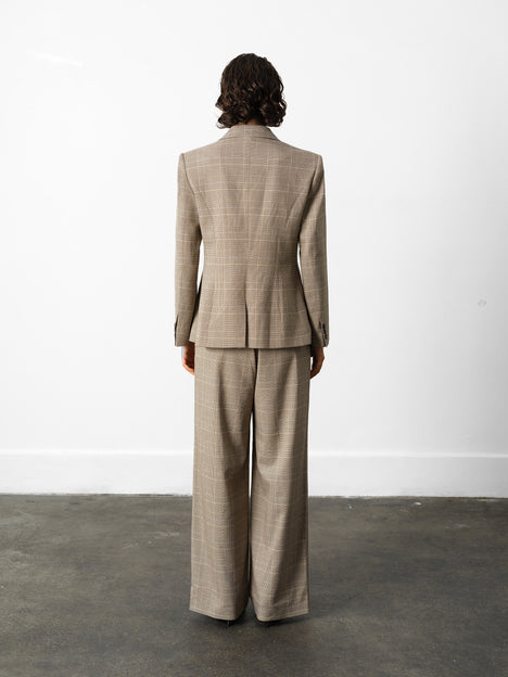 Chester Check Cinched Blazer