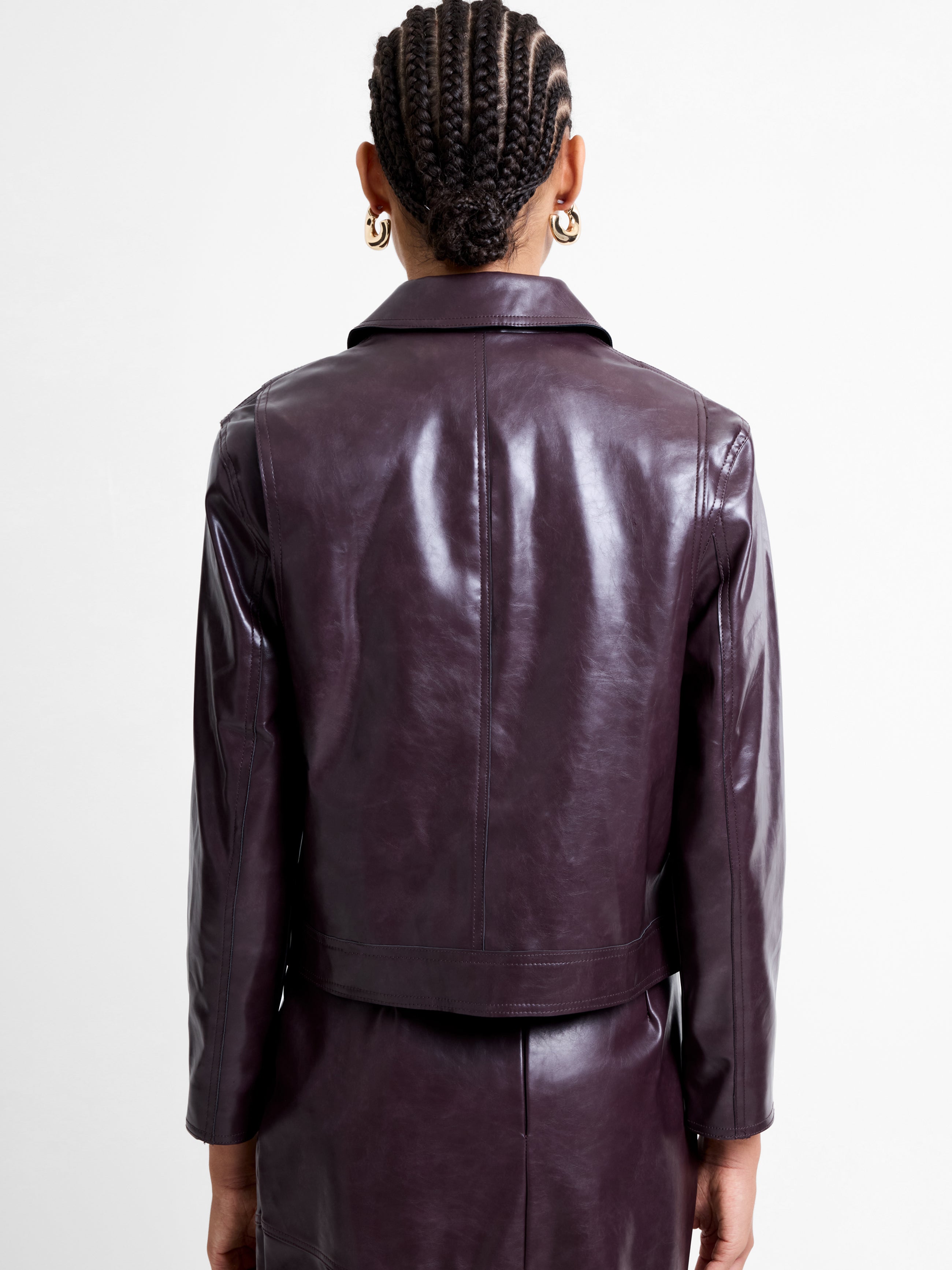 Kayleigh PU Bomber Jacket