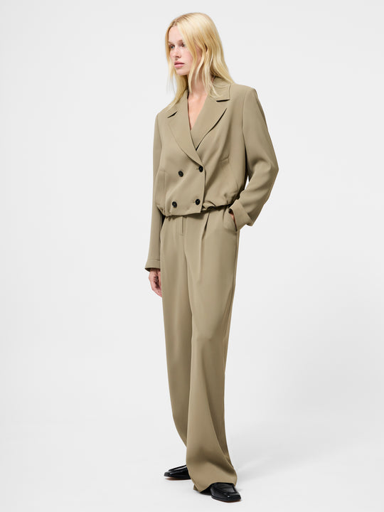 Vinnie Tailored Double Breasted Cropped Jacket