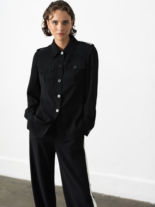 Vinnie Tailored Shirt Jacket