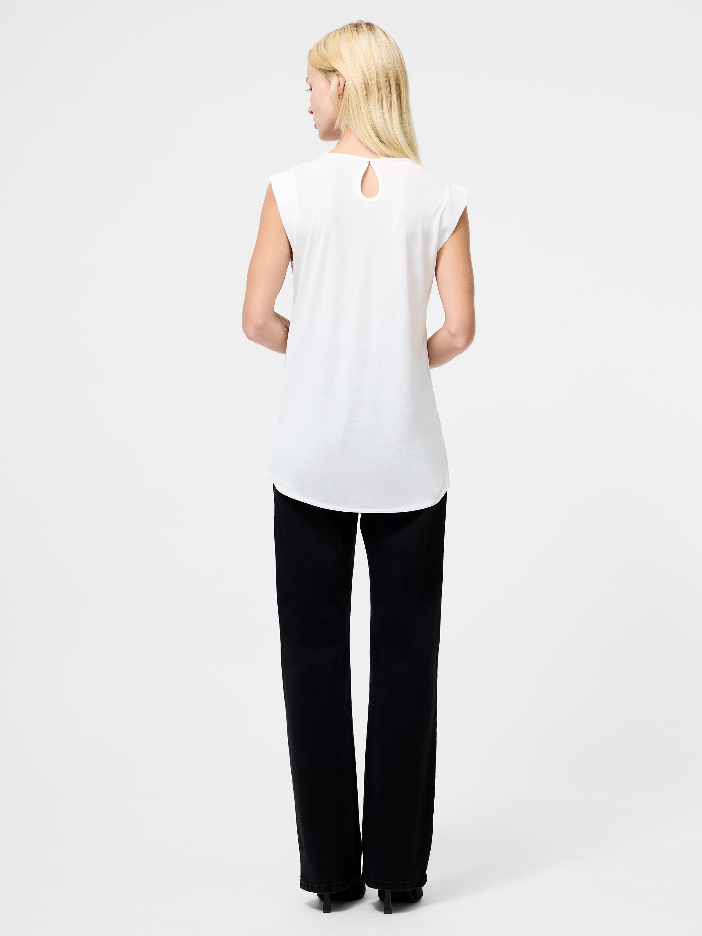 Polly Plains Capped Top