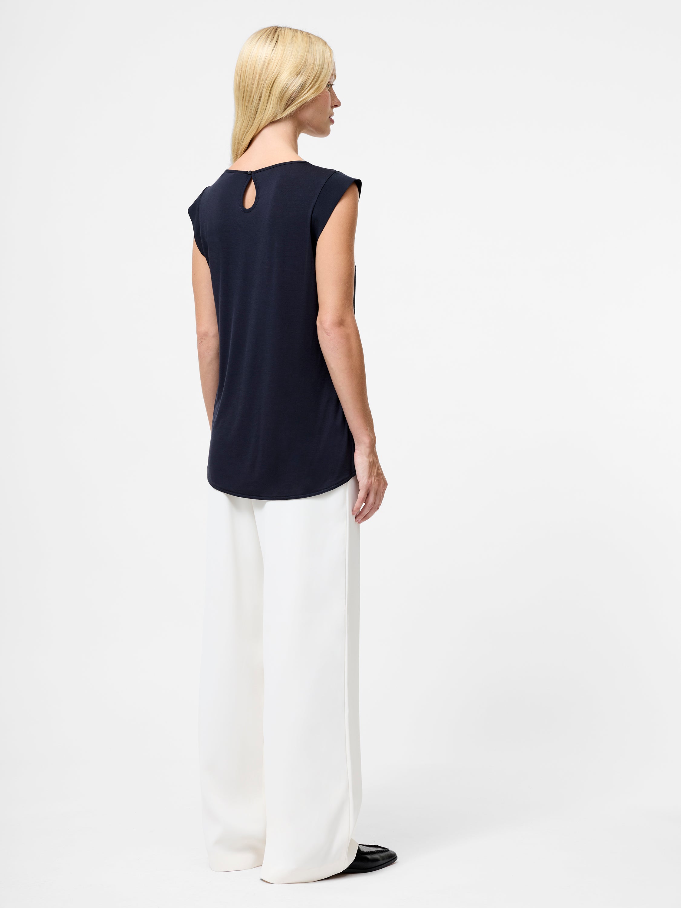 Polly Plains Capped Top