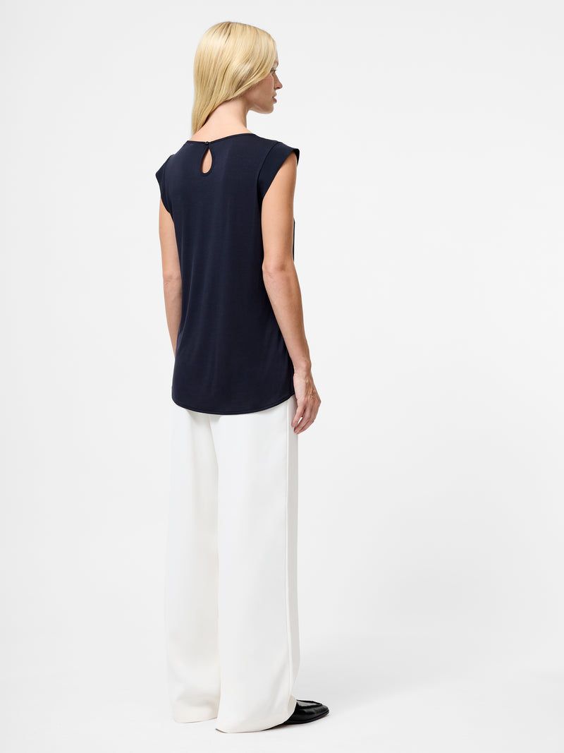 Polly Plains Capped Top