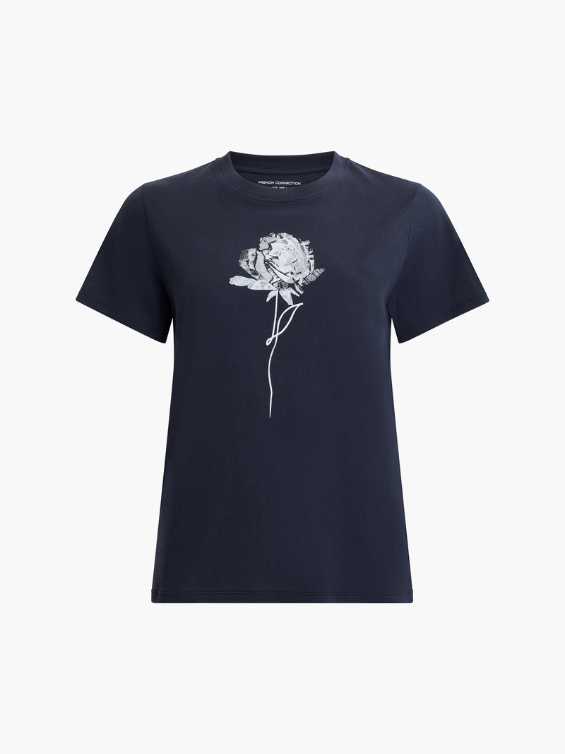 Rose Logo Peached Graphic Tee