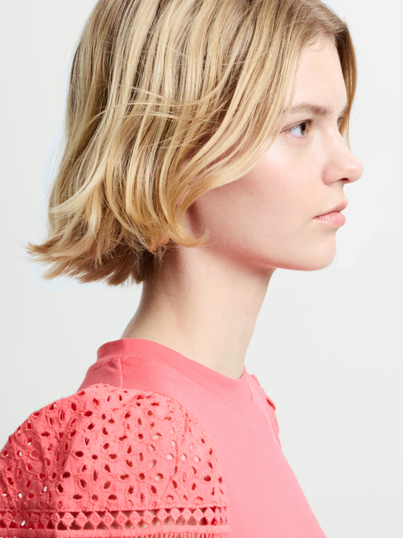 Crochet Lace Puff Sleeve Top