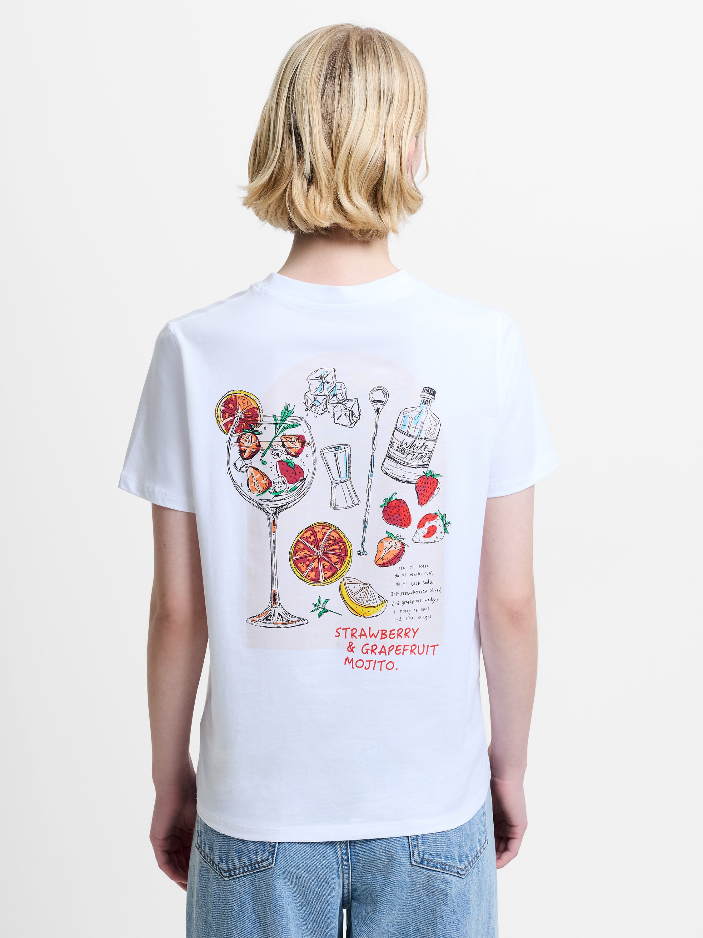 Strawberry Cocktail Graphic T-Shirt