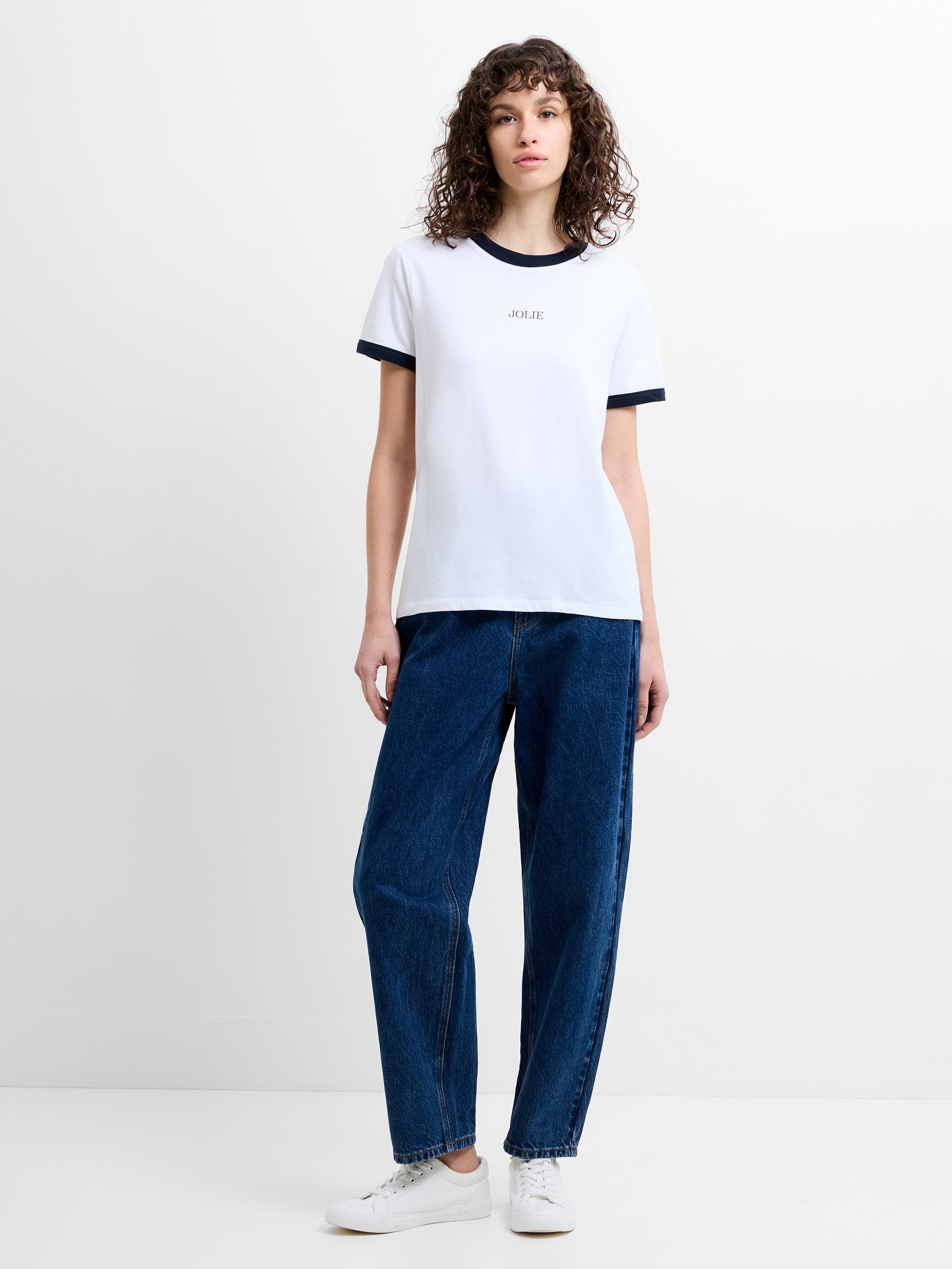 Cotton Jolie Graphic Ringer T-Shirt