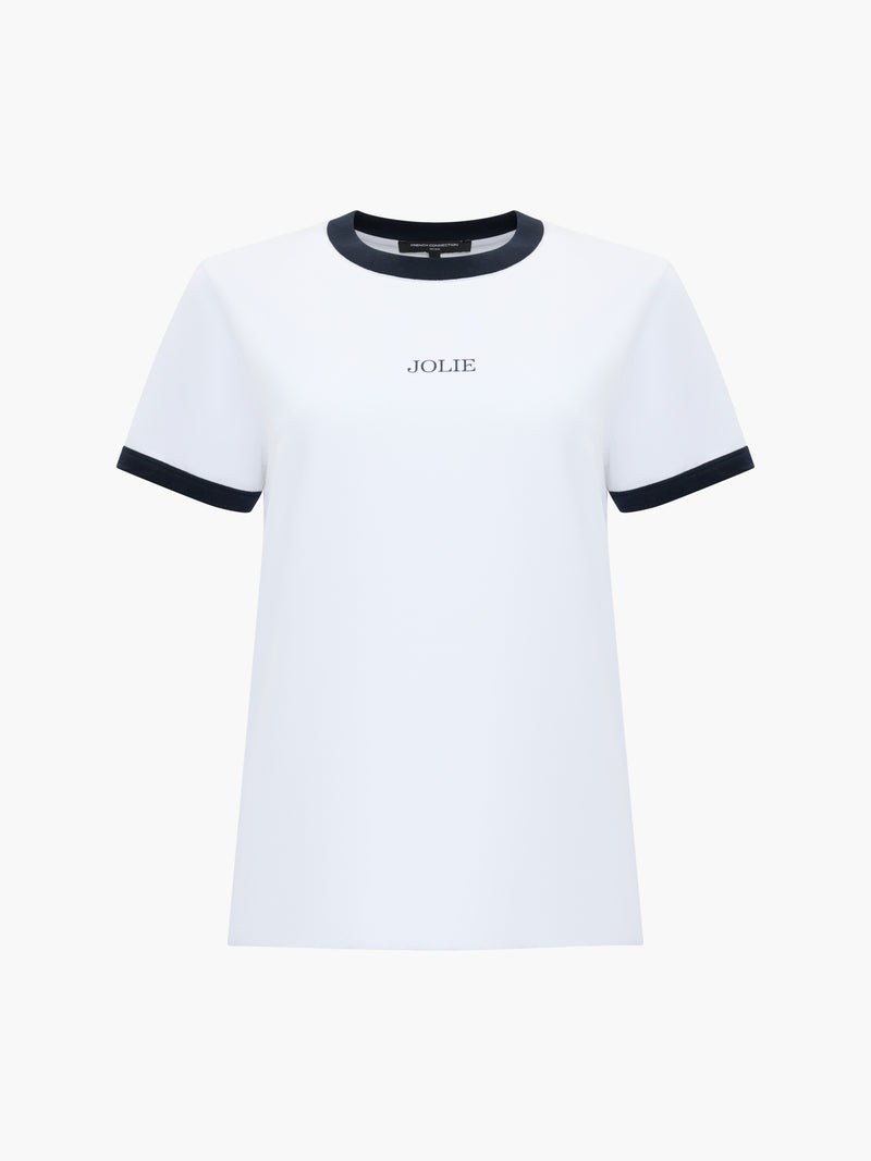 Cotton Jolie Graphic Ringer T-Shirt