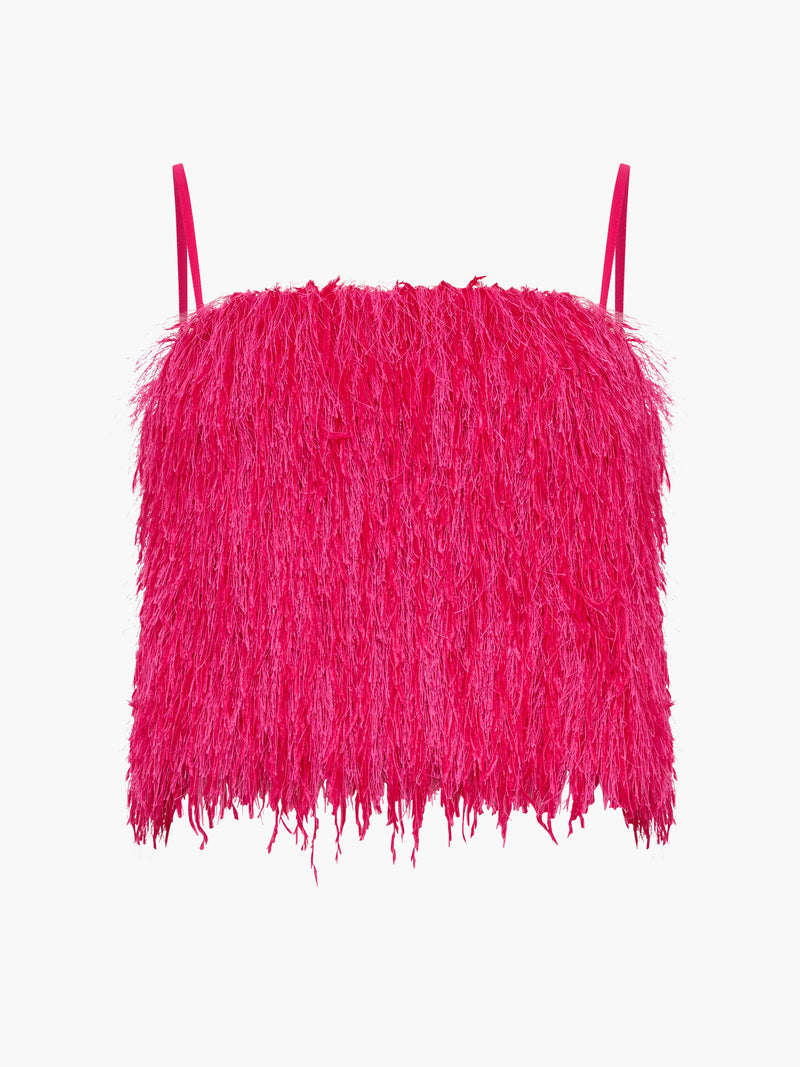 Sonia Textured Strappy Crop Top