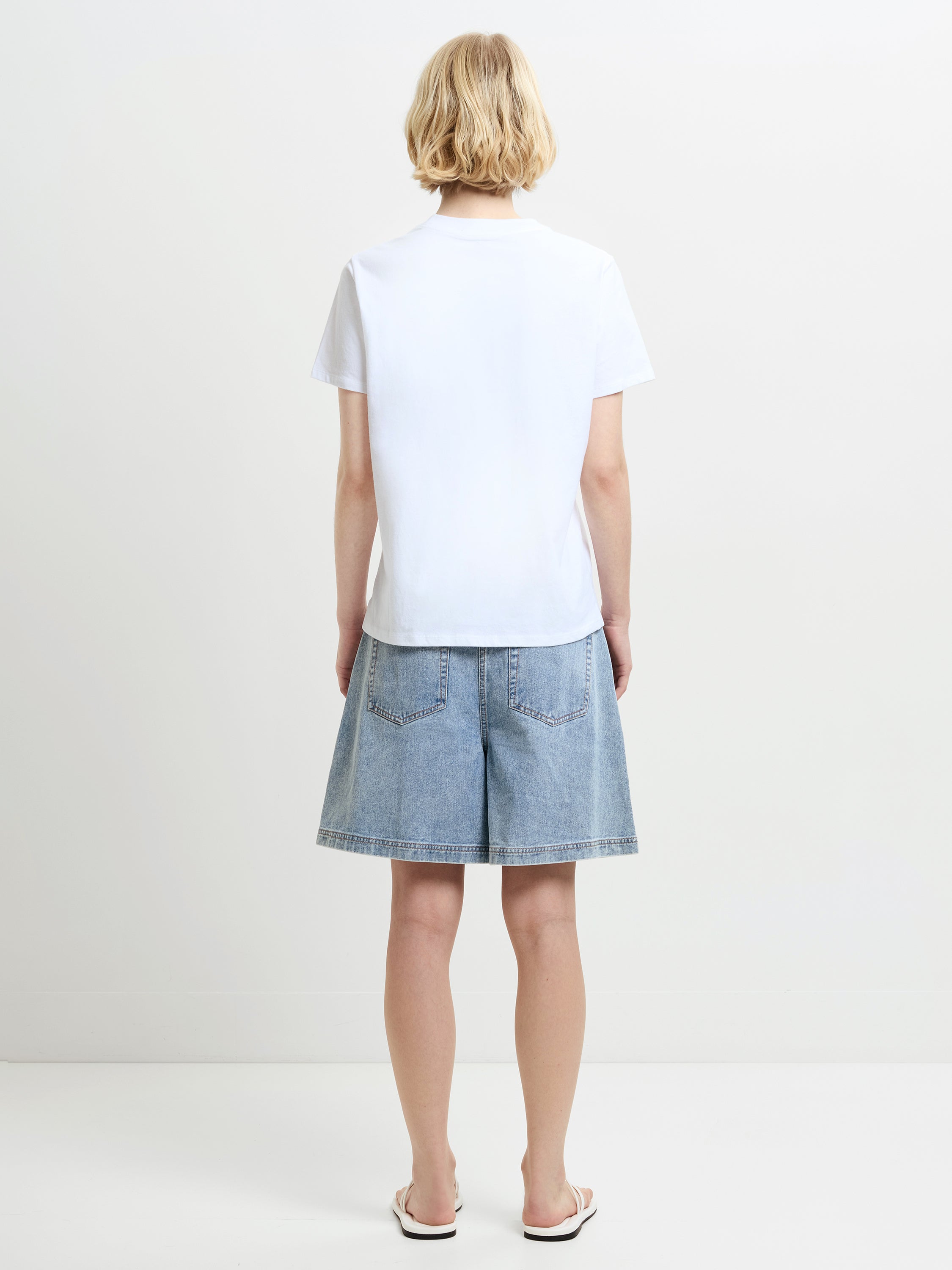 Life's A Beach White Peached Cotton T-Shirt