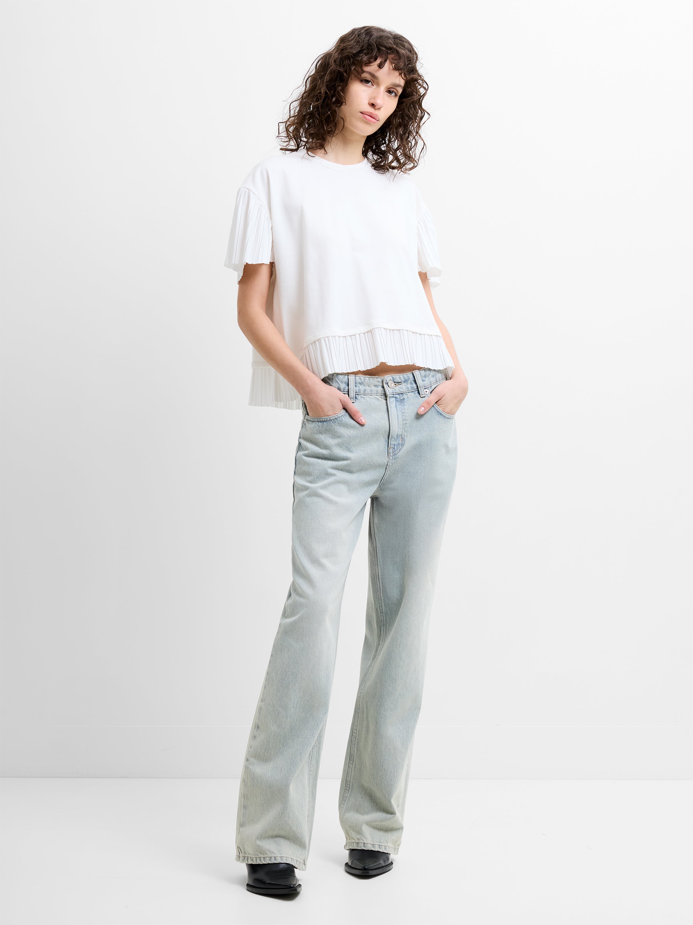 Rallie Plisse Trim T-Shirt