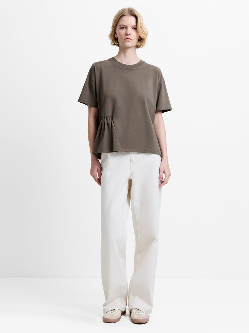 Rallie Asymmetric Peplum T-Shirt