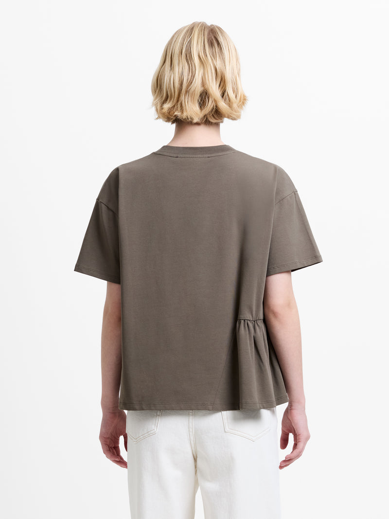 Rallie Asymmetric Peplum T-Shirt