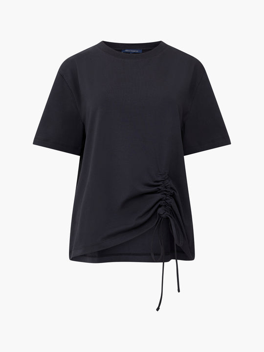 Rallie Cotton Rouched T-Shirt