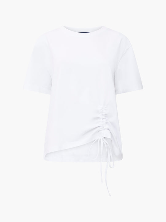 Rallie Cotton Rouched T-Shirt