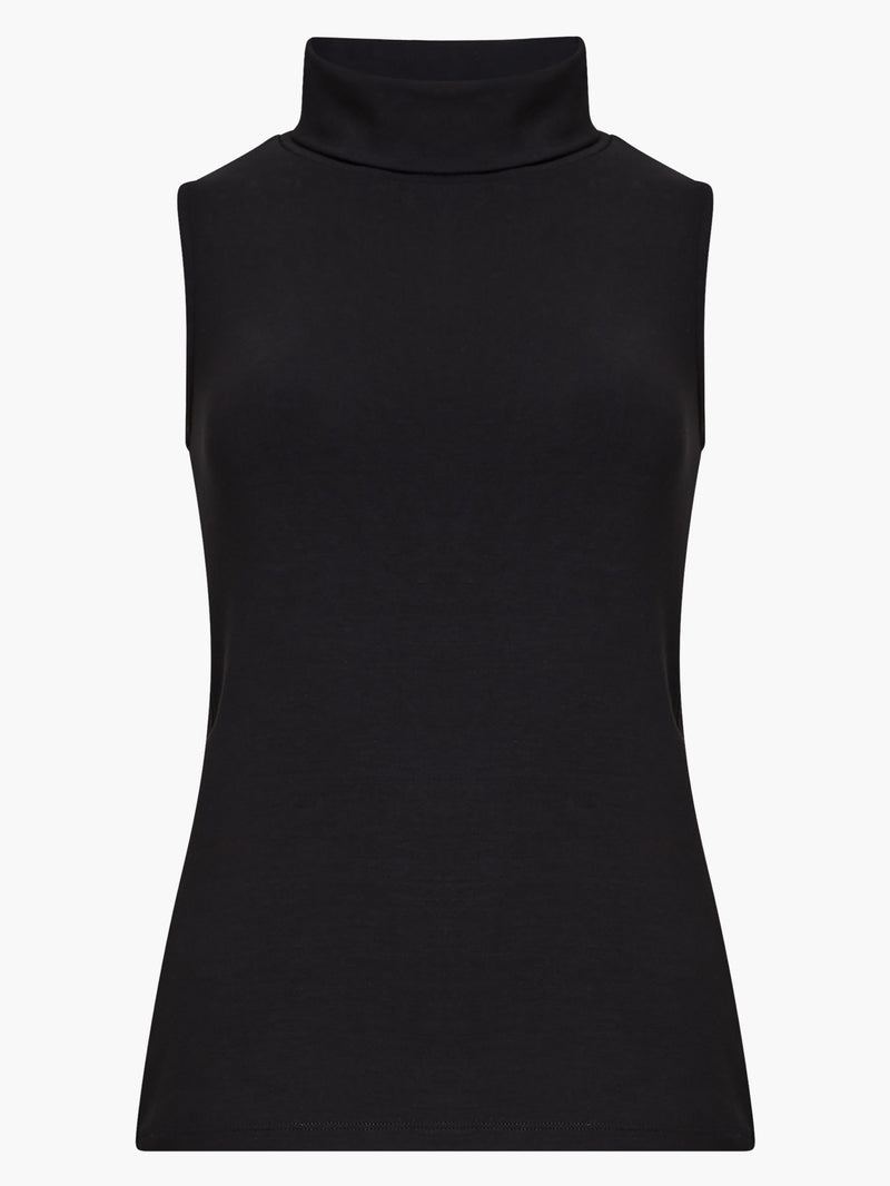 Roy Viscose High Neck Top Blackout | French Connection UK