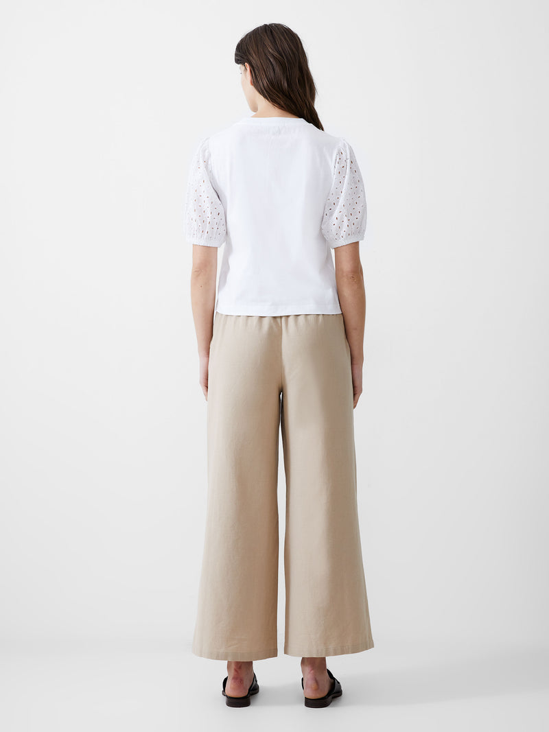 Broderie Sleeve Top