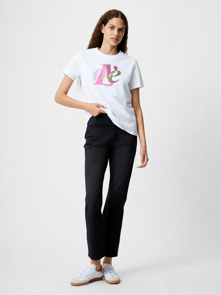 New love graphic tee blue and white /xl main image 1