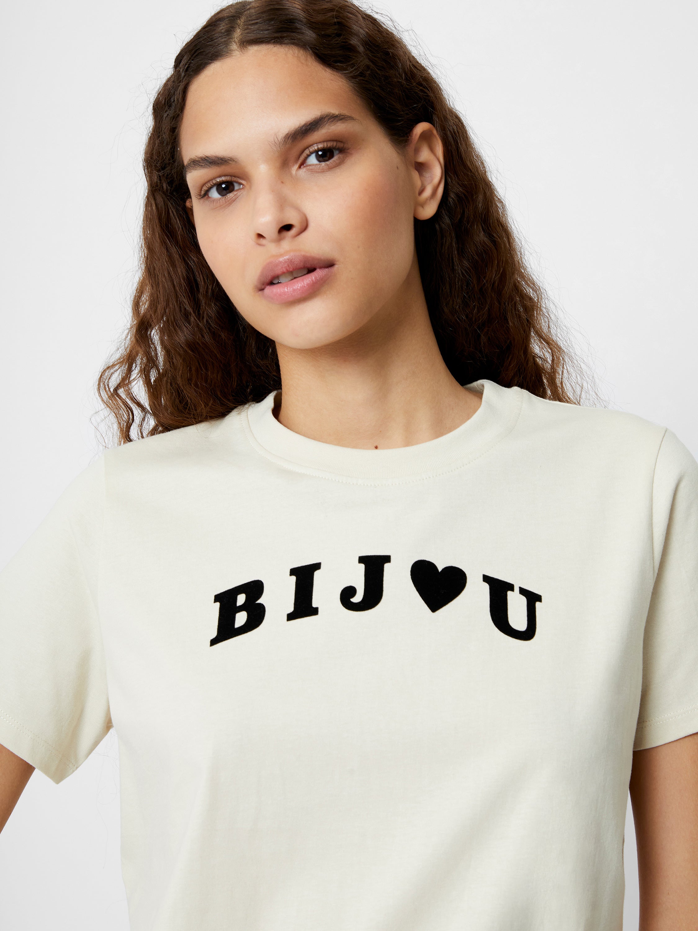 Bijou Flocked Graphic T-Shirt