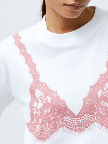 Lace Bra Graphic T-Shirt