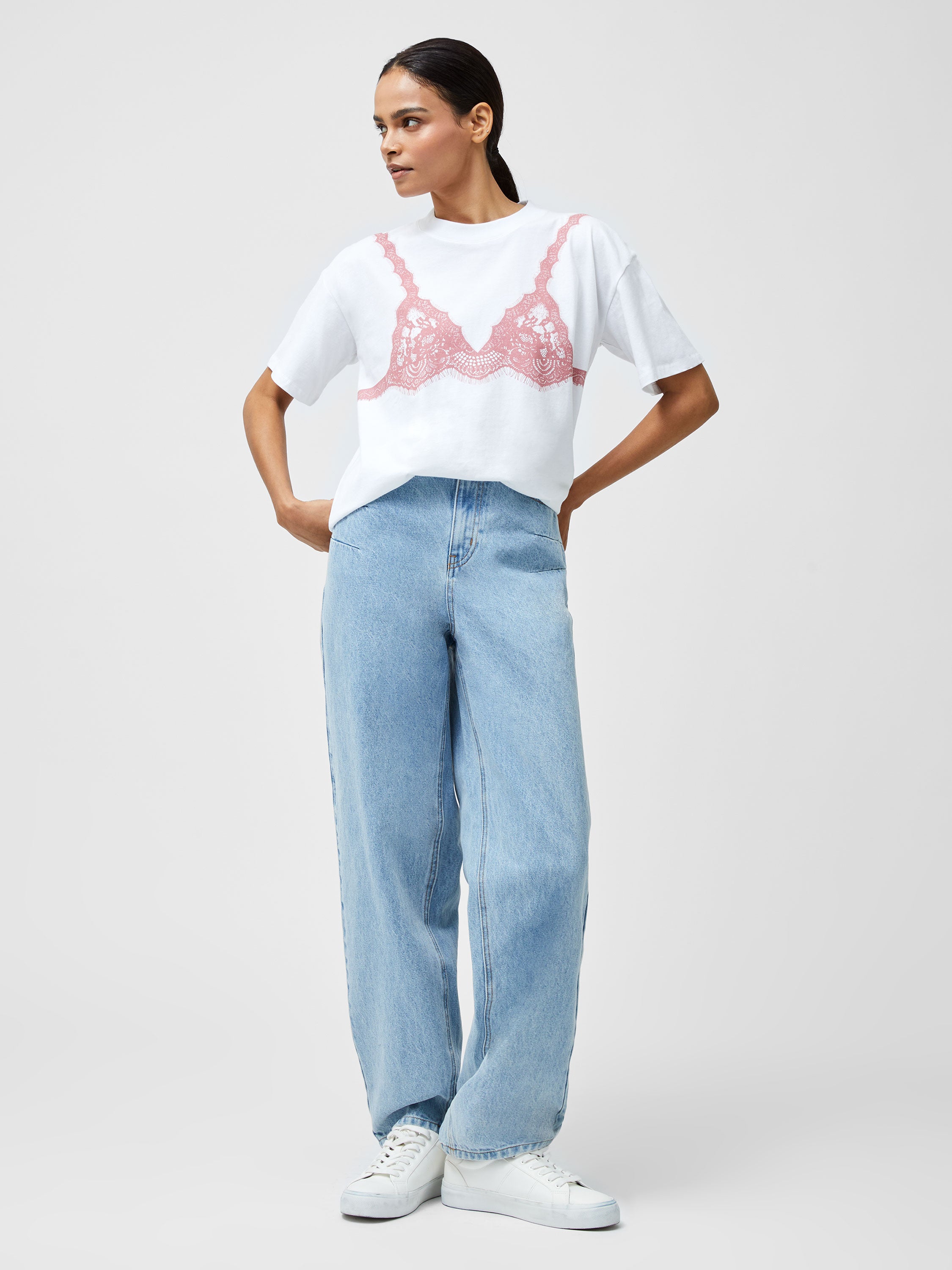 Lace Bra Graphic T-Shirt