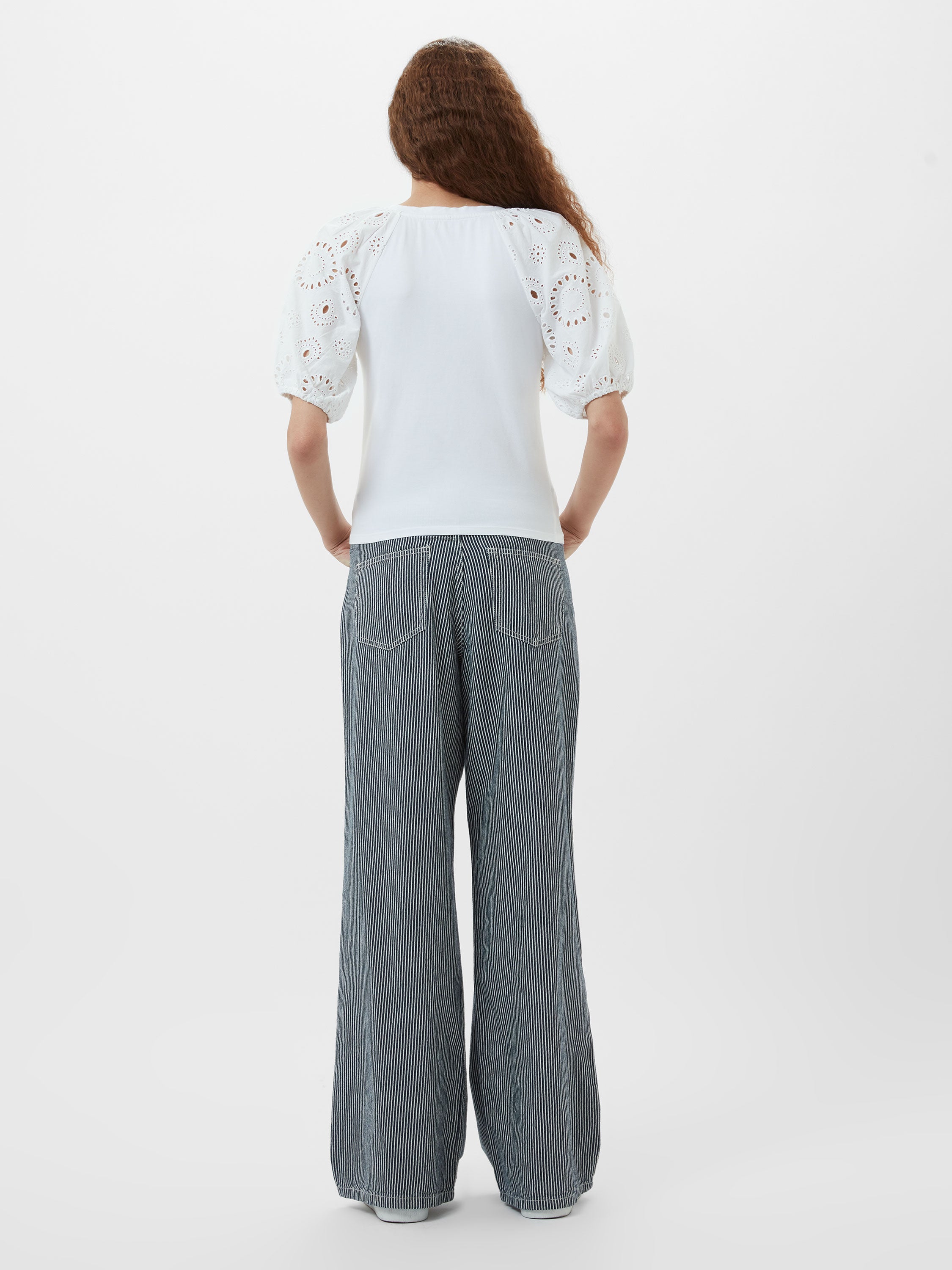 Rosana Anglaise Puff Sleeve Top
