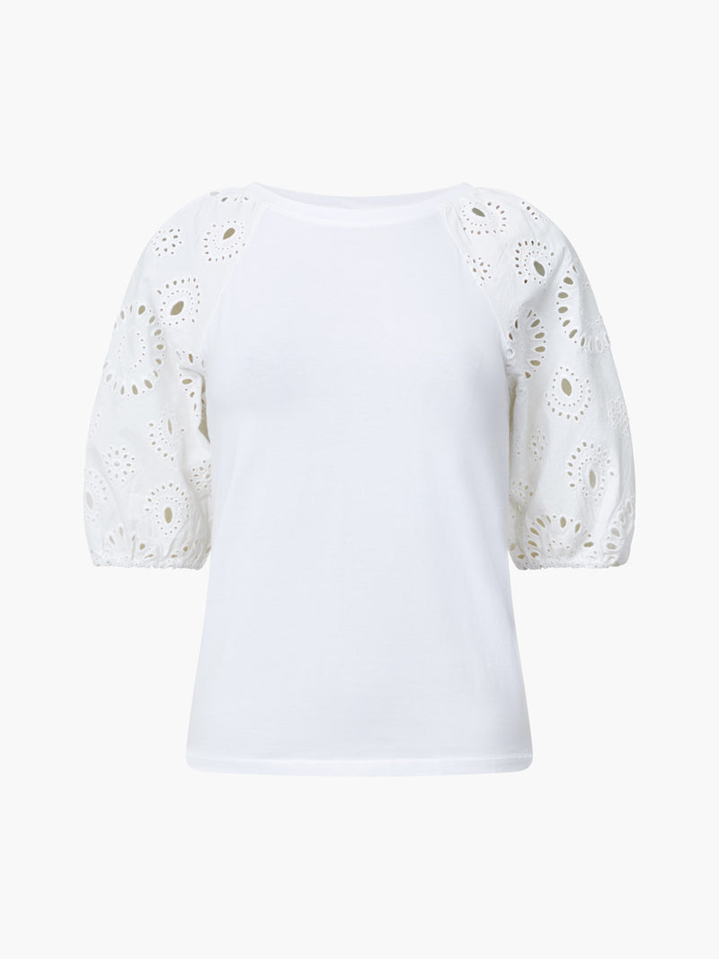 Rosana Anglaise Puff Sleeve Top
