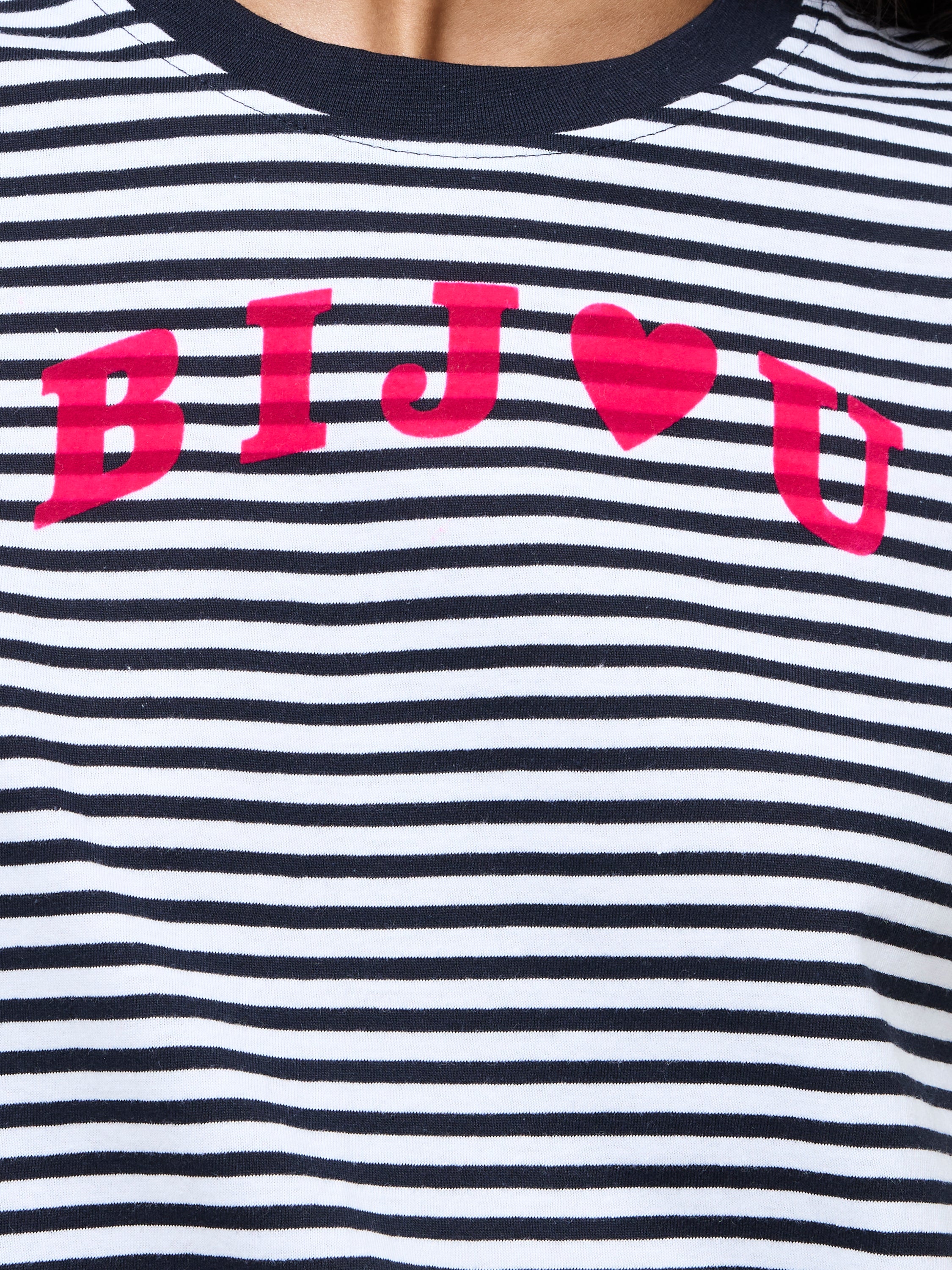 Bijou Stripe Graphic T-Shirt