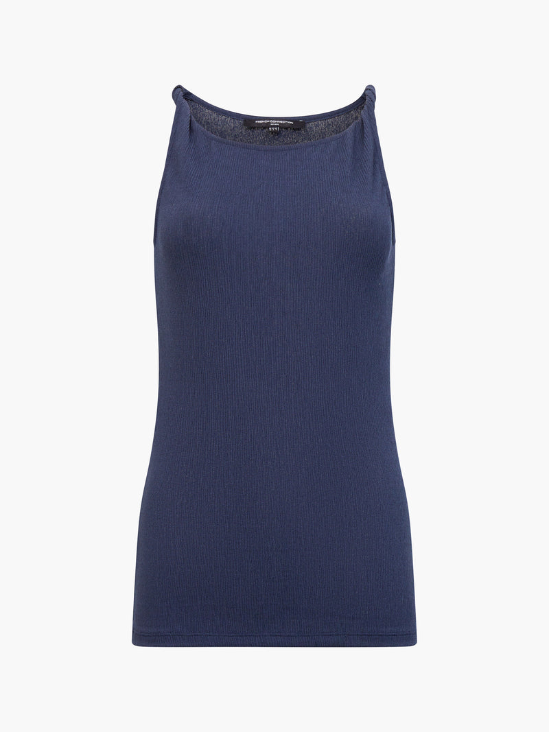 Meera Jersey Boat Neck Twist Straps Top
