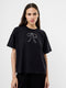 Pearl Hotfix Bow Short Sleeve T-Shirt