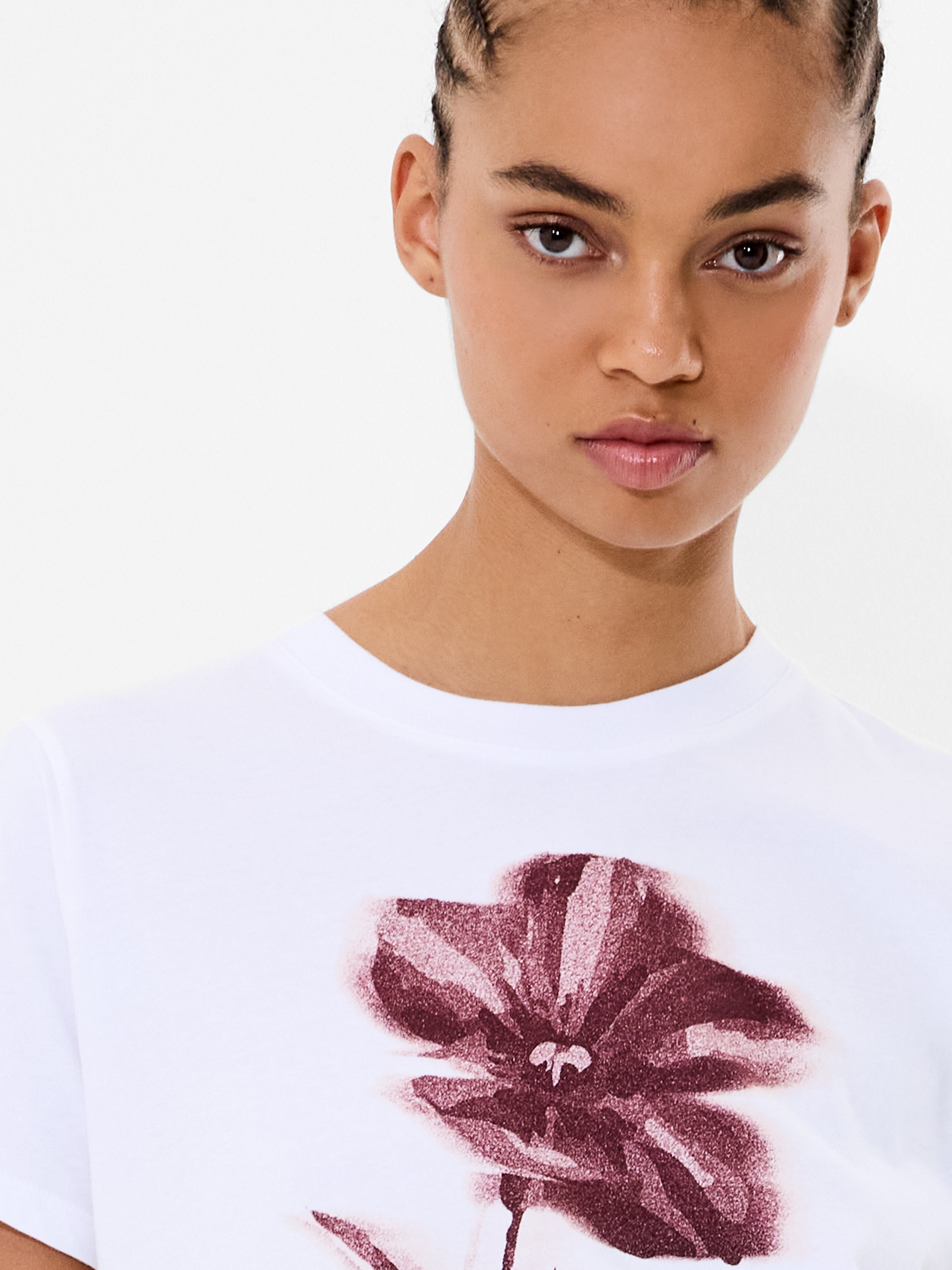 Blurred Floral Short Sleeve T-Shirt