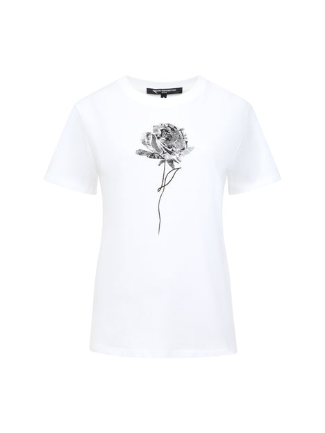 Rose Print Graphic T-Shirt