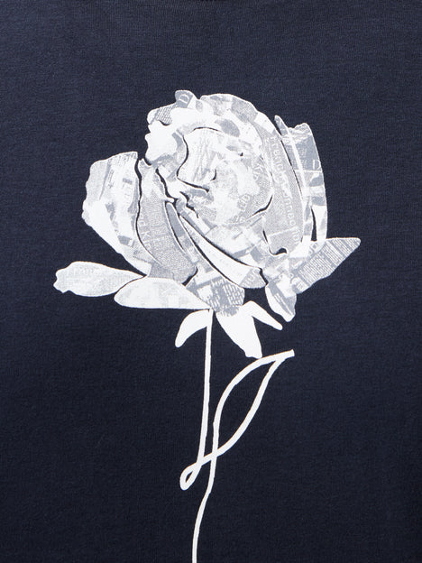 Rose Print Graphic T-Shirt