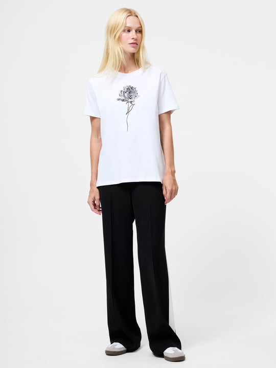 Rose Print Graphic T-Shirt