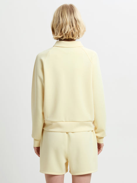 Wren Butter Yellow Relaxed Sweat Rugby Top