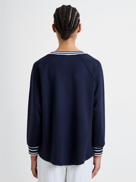 Tipped Crew Neck Jumper