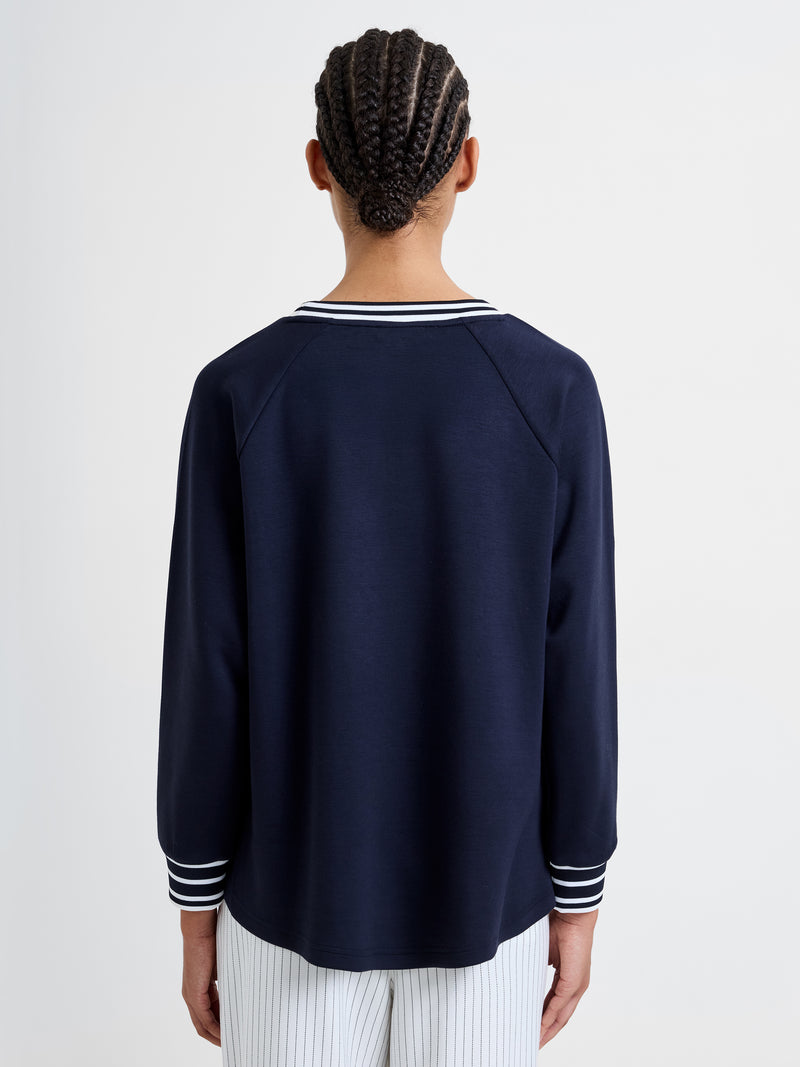 Tipped Crew Neck Jumper