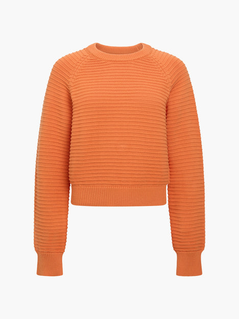 Lily Mozart Orange Purl Knit Jumper