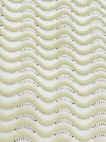 London Sleeveless Wave Knit Jumper