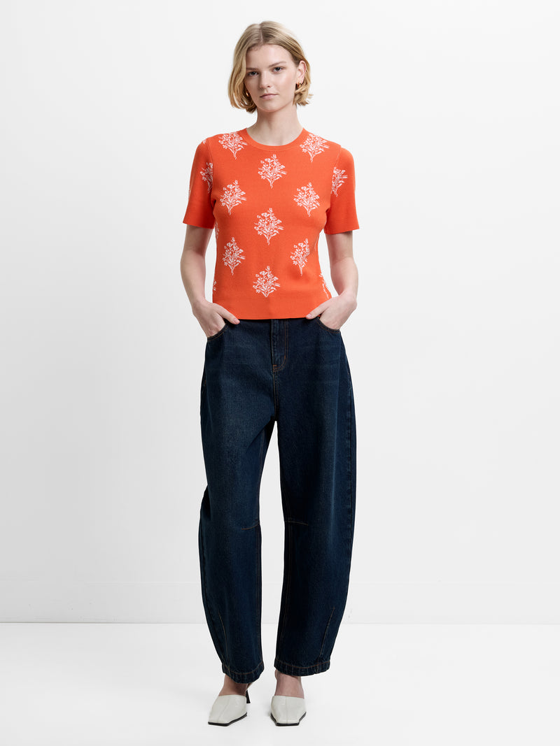 Imelda Ditsy Floral Knit Top