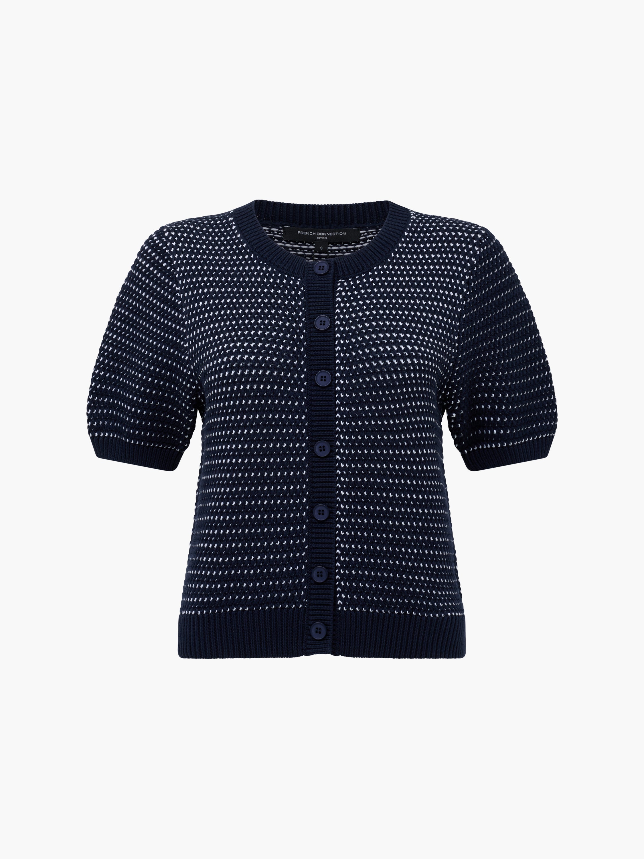 Haddie Mozart Knit Faux Button Top